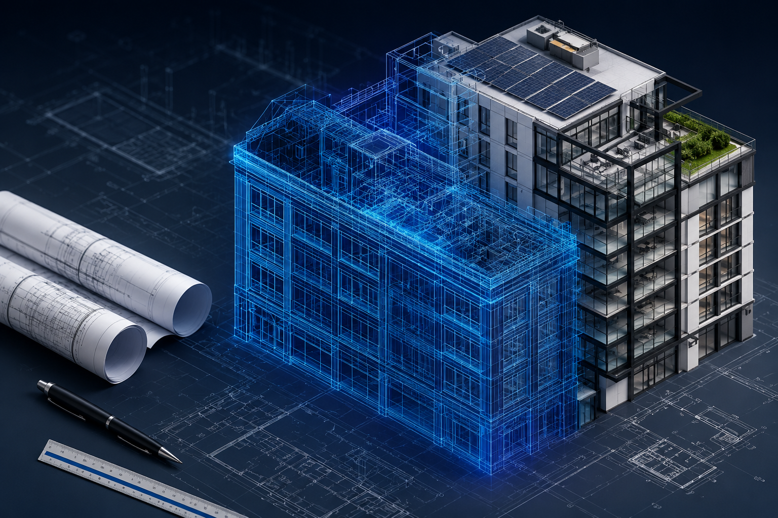AutoCAD interface showing architectural floor plan